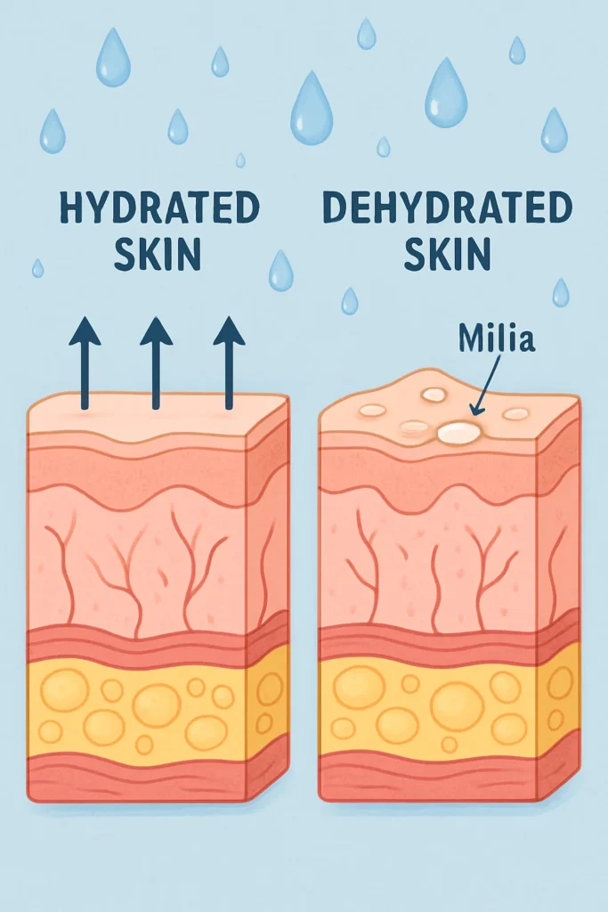 The importance of hydration and milia production Falkirk